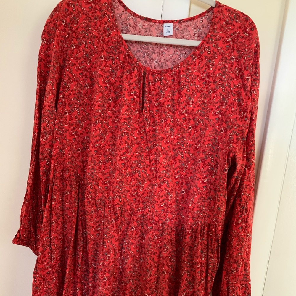 Long sleeve floral dress